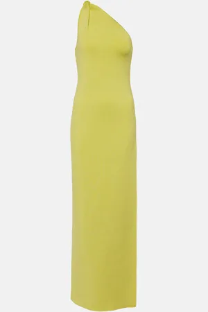 GALVAN Persephone one-shoulder maxi dress