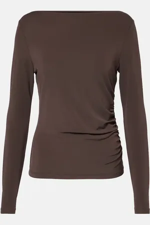 Max Mara Catullo ruched crÃªpe jersey top