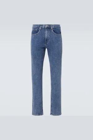 Frame High-rise straight jeans