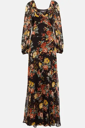 VERONICA BEARD Avani floral printed silk maxi dress