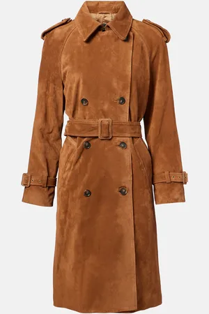 NILI LOTAN Renea suede trench coat