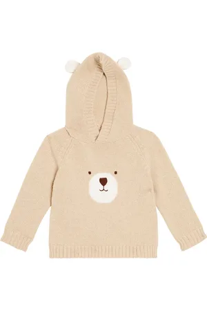 Il gufo Baby printed virgin wool hoodie