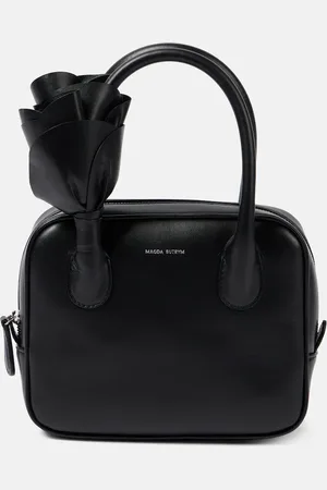 MAGDA BUTRYM Brigette floral-appliquÃ© leather tote bag