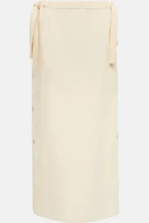 Totême Linen-blend maxi skirt