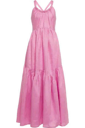 Lee Mathews Ali linen maxi dress