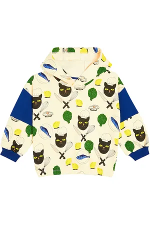 Mini Rodini Chef Cat cotton jersey hoodie