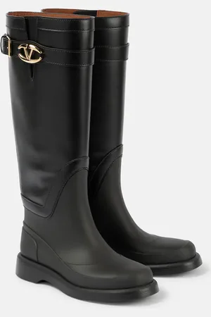 VALENTINO GARAVANI VLogo Bold leather knee-high boots
