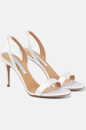 Aquazzura So Nude 85 satin sandals