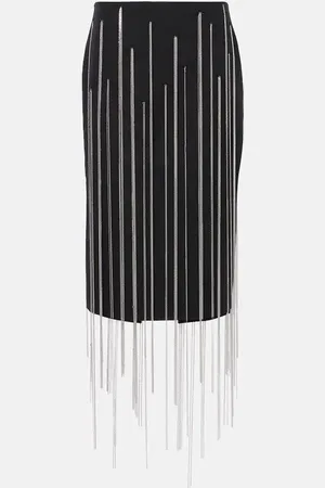 Victoria Beckham Chain-detail midi skirt