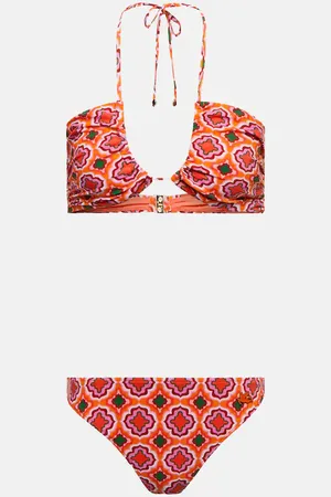 Etro Printed halterneck bikini
