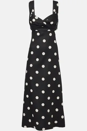 ZIMMERMANN Crush polka-dot linen midi dress