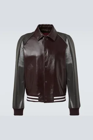 Gucci Leather bomber jacket