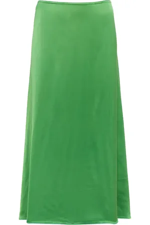 Victoria Beckham Satin midi skirt