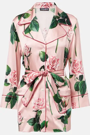 Dolce & Gabbana Floral silk-blend satin blouse