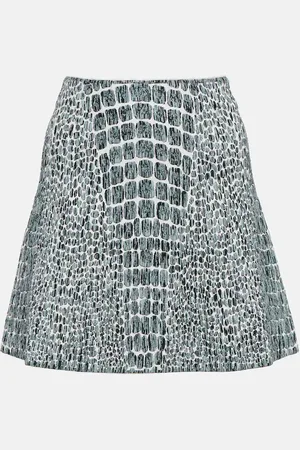 Alaïa Printed jacquard miniskirt