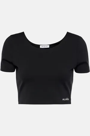 Alaïa Logo crop top
