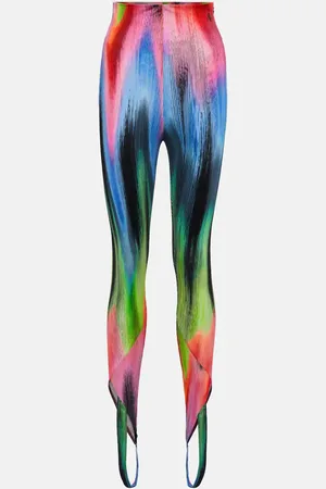 The Attico Jamie high-rise stirrup leggings
