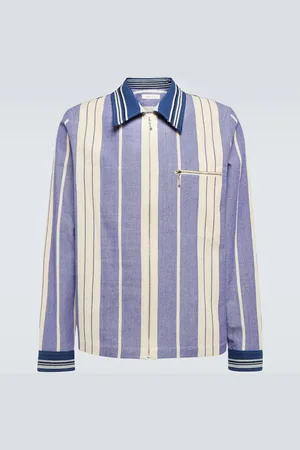 WALES BONNER Atlantic striped cotton twill jacket