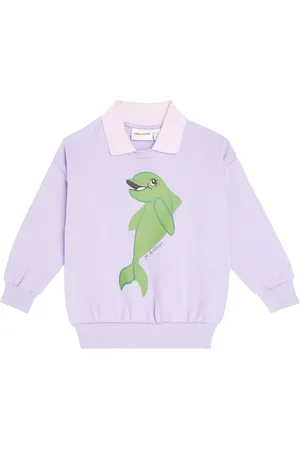 Mini Rodini Dolphin printed cotton sweatshirt