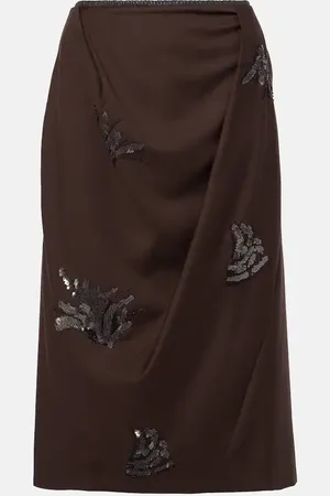 JACQUES WEI Embellished midi skirt