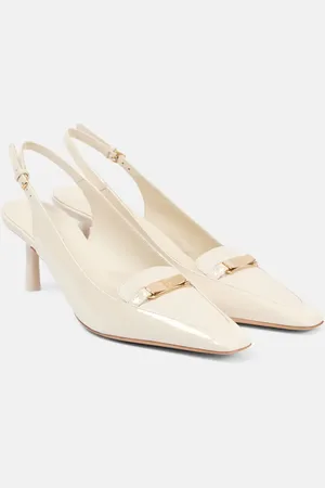 Salvatore Ferragamo Dilli patent leather slingback pumps