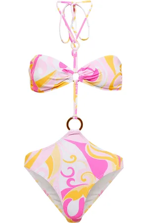 ALEXANDRA MIRO Dorothea cutout halterneck swimsuit