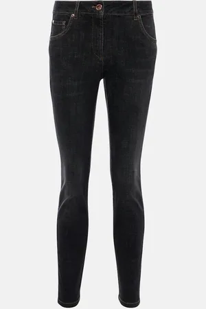 Brunello Cucinelli High-rise skinny jeans