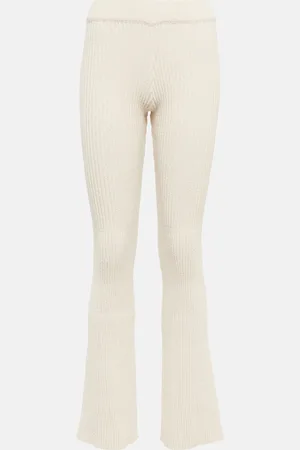Ami Ribbed-knit pants