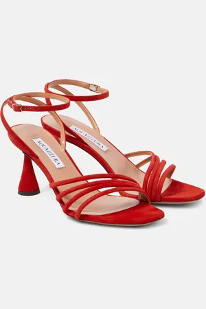 Aquazzura Latour 75 suede sandals