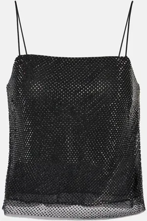 Roland Mouret Embellished silk chiffon camisole