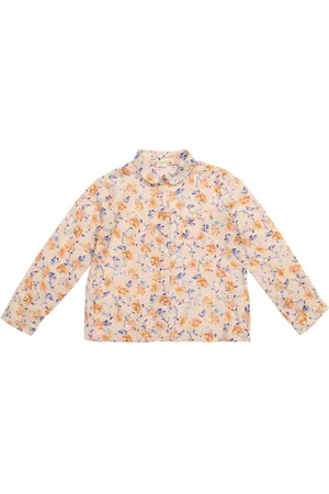 BONPOINT Pea floral cotton twill shirt