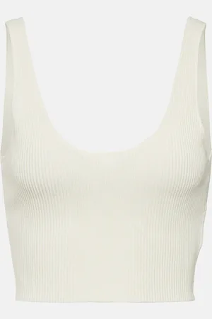 Chloé Cropped knitted wool top