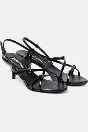 Miu Miu 55 patent leather sandals