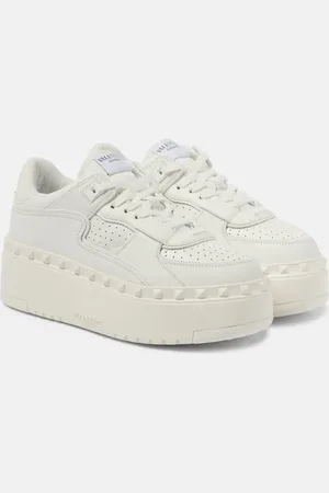 VALENTINO GARAVANI Freedots XL leather platform sneakers