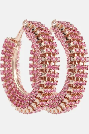 MAGDA BUTRYM Crystal-embellished hoop earrings