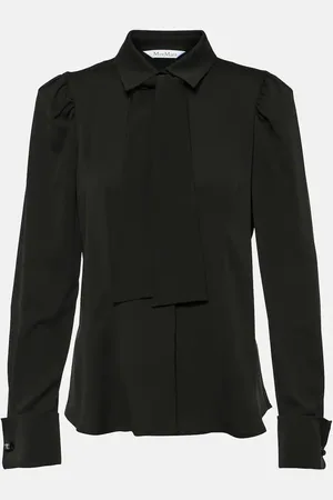 Max Mara Paraggi tie-neck silk blouse