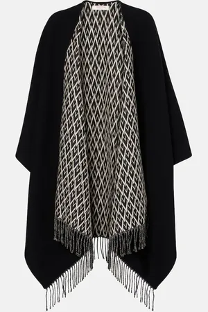 VALENTINO Wool, silk and cashmere poncho