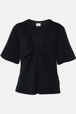 Isabel Marant Zeren draped cotton jersey T-shirt