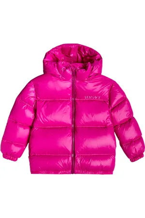 VERSACE Down-paneled hooded jacket