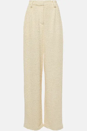 MAGDA BUTRYM High-rise bouclÃ© wide-leg pants