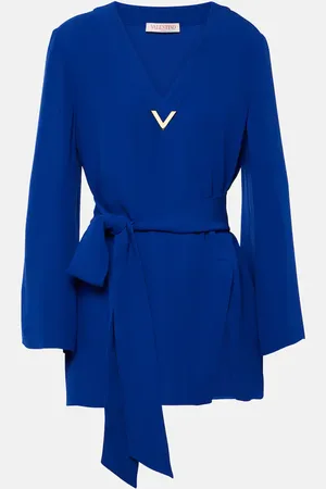 VALENTINO VGold Cady Couture belted blouse