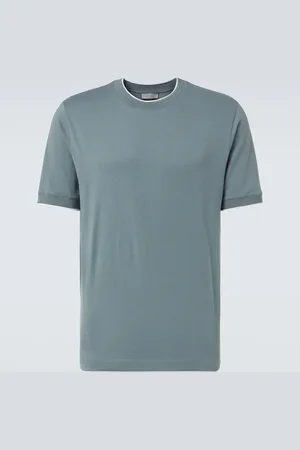 CANALI Cotton-blend jersey T-shirt