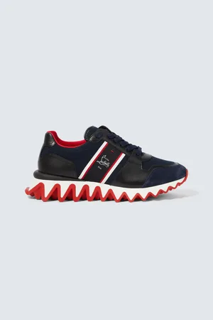 Christian Louboutin Nastroshark leather and canvas sneakers