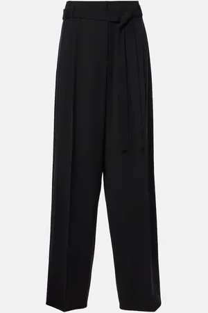 The Row Lonan virgin wool wide-leg pants