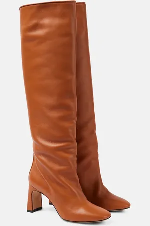 Souliers Martinez Roberta leather knee-high boots
