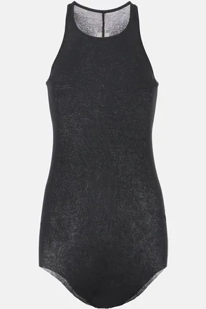 Rick Owens Ribbed-knit cotton tank top