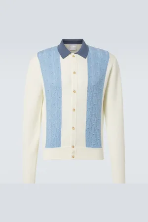 King & Tuckfield Paneled wool cardigan