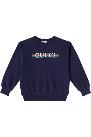 Gucci Web Stripe logo cotton jersey sweatshirt