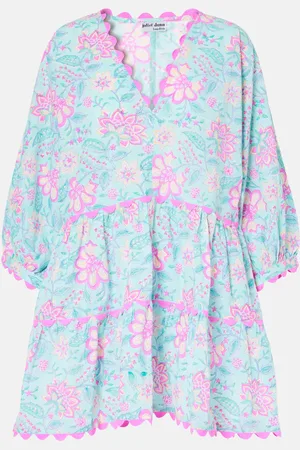 Juliet Dunn Floral cotton minidress