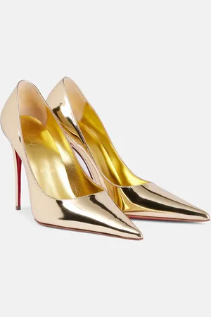 Christian Louboutin Kate Max mirrored leather pumps